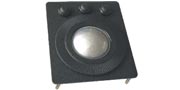 Self-drain trackball